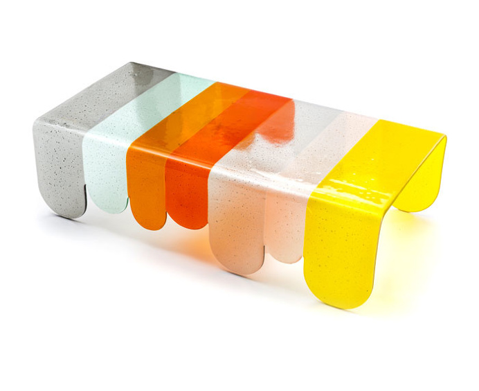 Coffee Table from Murano Glass by Alessandro Zambelli for Secondome - InteriorZine