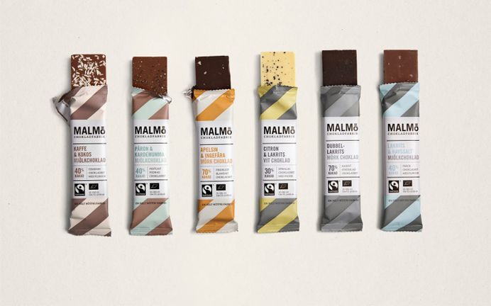 Malmö Chokladfabrik Bars & Cones packaging by Pond Design » Retail Design Blog