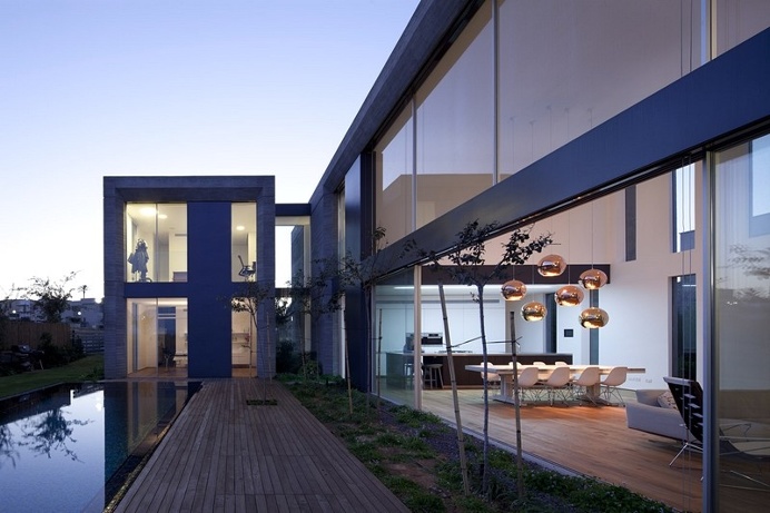 modern concrete house
