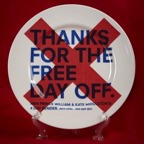Dezeen » Blog Archive » A Very Modern Royal Wedding by KK Outlet #plate #prince #middleton #william #r #wedding #kate