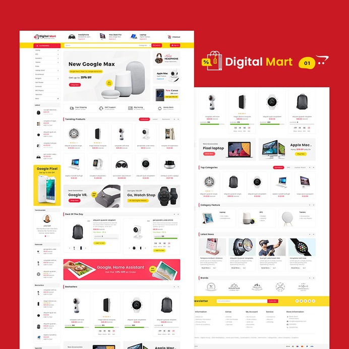 #Digital #Mart #Electronics - #Shopify Multi-Purpose Responsive #Theme | #TemplateTrip