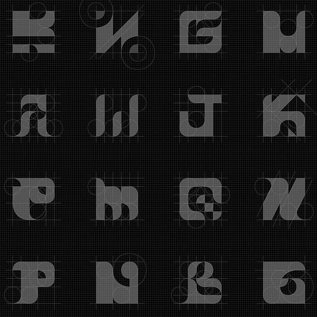 geometric letters grid // #logogrid #logosai #logoinspiration #logo #logotype #illustration #illustrator #typography #type #bird #mark #desi