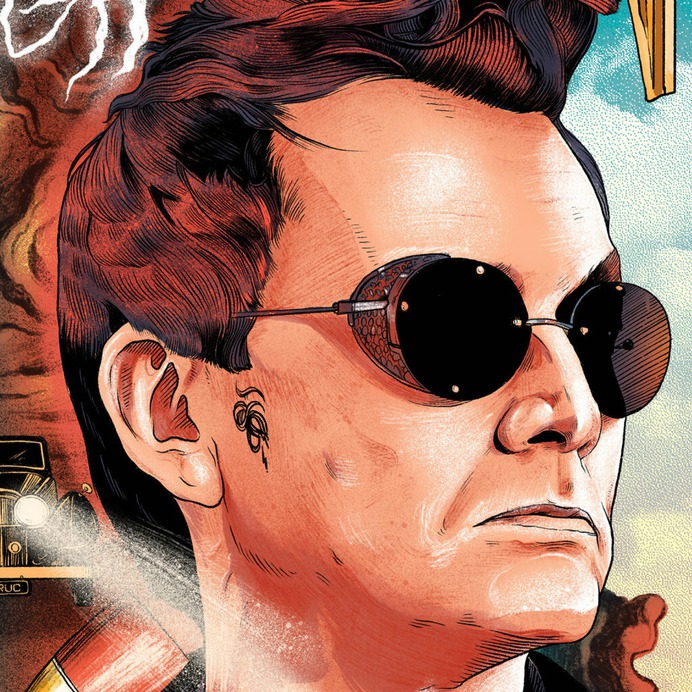 Good Omens : Alternate Movie Poster - The Commas #goodomens #amazonprime #primeoriginal #alternativeposter #poster #posterdesign #thecommas