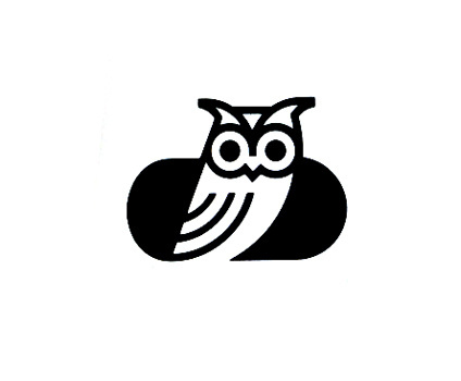 Ken-ichi HIrose for Pension Wakai 1986 Tokyo #logos #owl #branding #trademark #icon #bird #identity #vintage #logo #animal