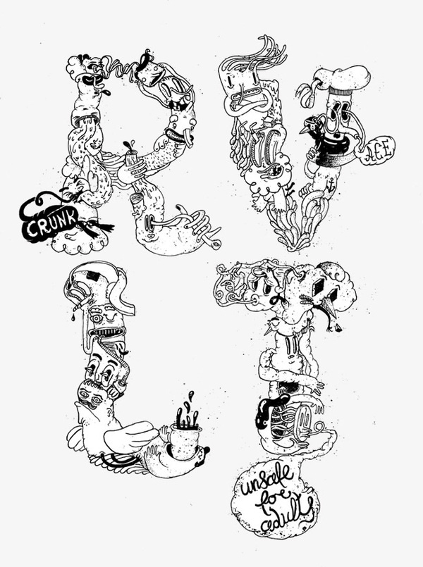 RVLT Tee Justas Cekauskas Portfolio #grim #dudes #design #rude #tee #graphics #character #rvlt