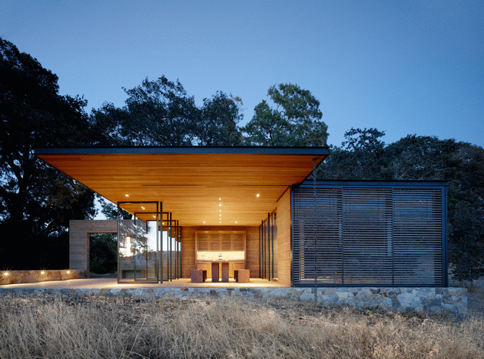 Walker Warner Architects Designed Three Unique Wine Tasting Pavilions for a Vineyard