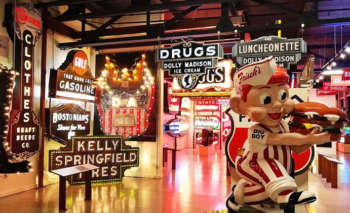 Vintage signs from the American Sign Museum in Cincinnati