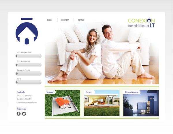 Conexión Inmobiliaria LT -Branding #diseo #page #branding #pgina #de #corporate #identity #template #logo #web