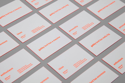 gabbylord_buscards_03 #cool #business #card #print #orange #concept #neon