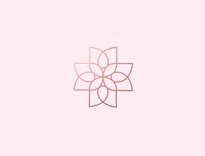 Belleza y Salud #brand #beauty #health #packaging #simbol #flower #logo #beautysalon