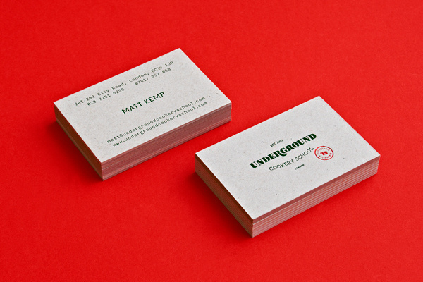 Underground Cookery School on Behance #2x #branding #underground