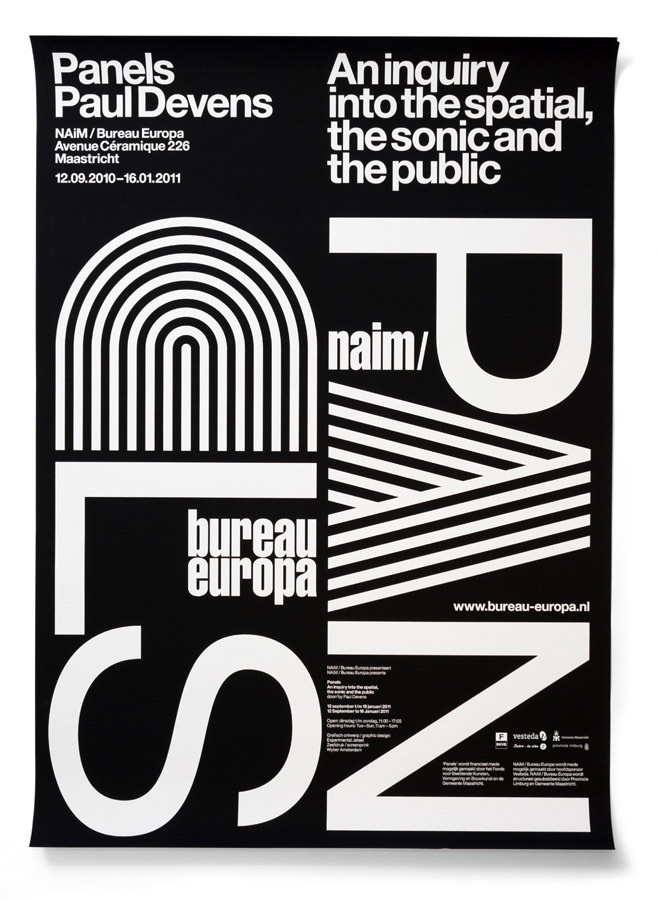 NAiM Panels - Experimental Jetset #experimentaljetset #poster #typography