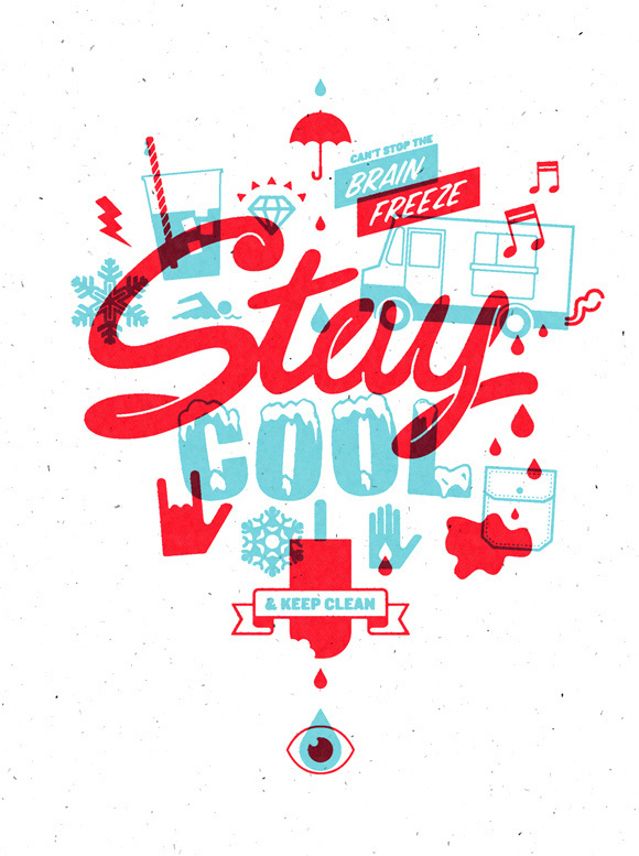 Staycool1 #stay cool #two color #illustration