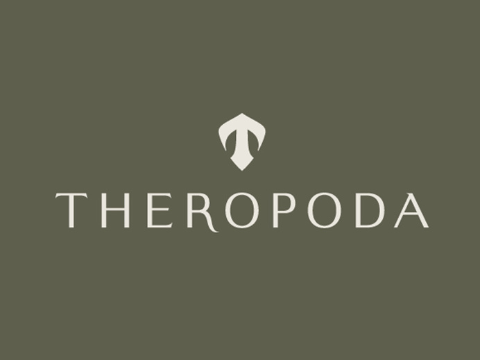 Theropoda Expeditions is a dinosaur fossil excavation and preparation venture based in Texas. #Logo #Brand