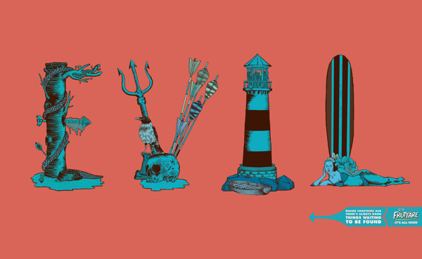 The right side #live #letters #advertising #illustration #type #evil #heymikel