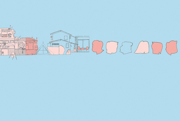 by Francisca Alvarez Sánchez #blue #illustration #minimal