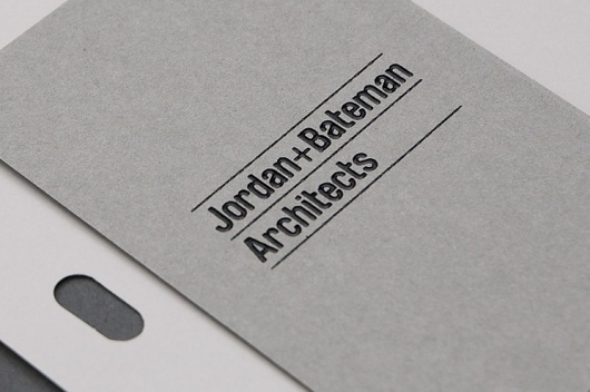 Spin — Jordan+Bateman Architects stationery #drilled #spin #stationery