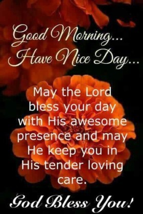 - Good Morning