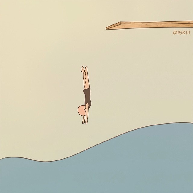PLUNGE ❑ illustration by @ISKIII