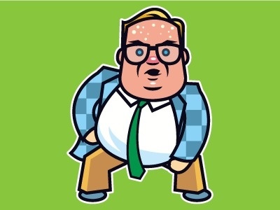 Dribbble - Matt Foley by Gyula Nemeth #foley #chris #matt #illustration #farley