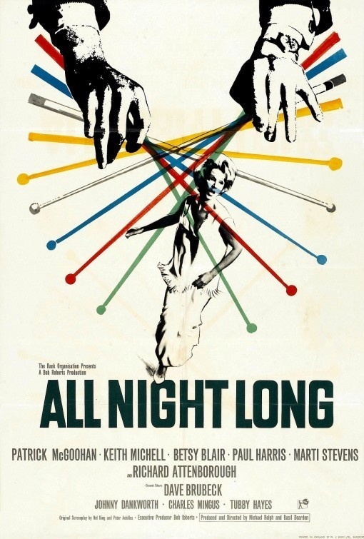 All Night Long Movie Poster #movie #hollywood #retro #all #night #vintage #poster #long