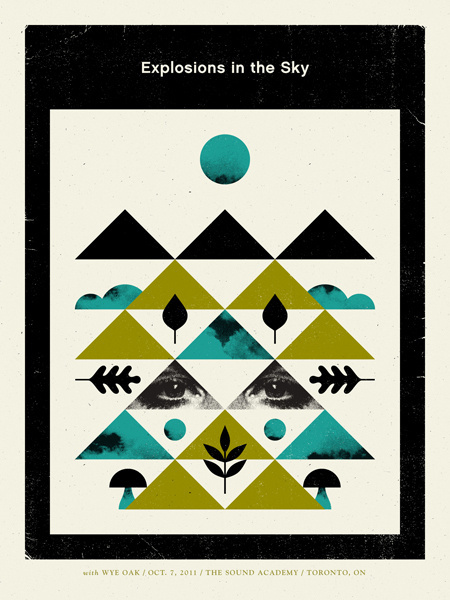 Explosions In The Sky / Wye Oak - Doublenaut #gig #poster