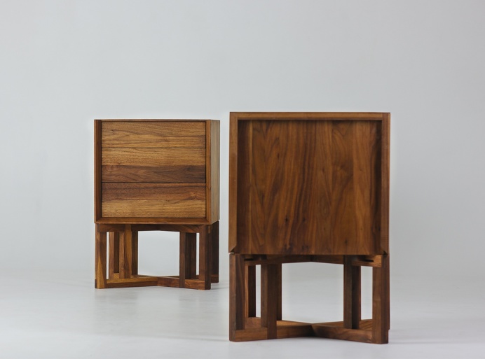 Chest Middle Meyer Fly Massive Millworks #chest #dresser #interior #wood #millwork #walnut #drawers #woodworking #modernism