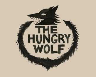 The Hungry Wolf by DeanWilliamLiebau #logo #wolf