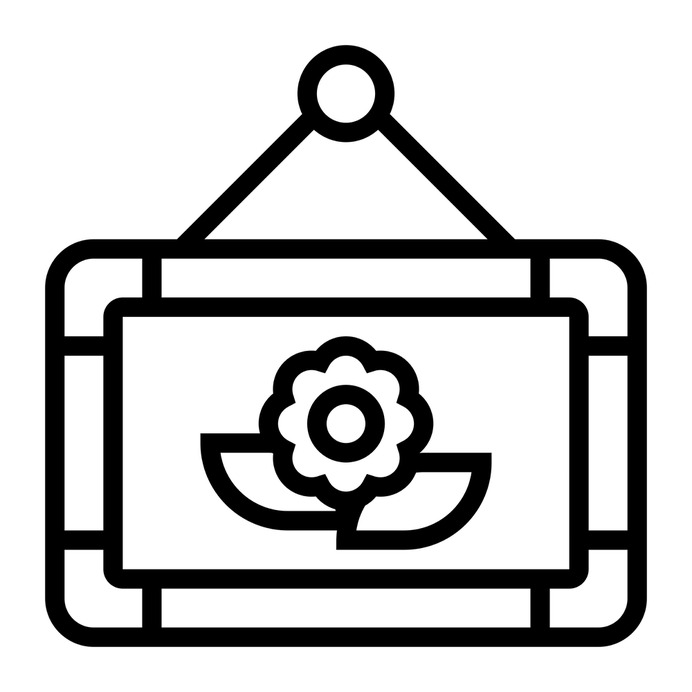 See more icon inspiration related to frame, art, flower, art and design, furniture and household, picture frame, artistic, image, decoration, photography, photos, painting, picture and photo on Flaticon.