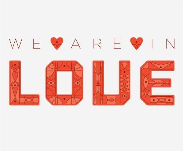 West end girl #heart #red #letterer #quote #in #we #dot #illustration #are #custom #type #organic #love #typography