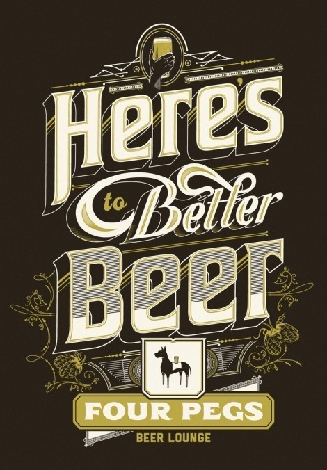 Here's to Better Beer Shirt #beer #poster