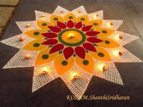 Easy rangoli pattern for all.