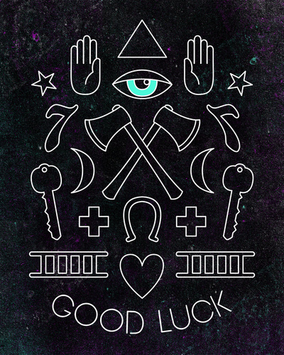 GOOD LUCK Art Print #wesley #bird