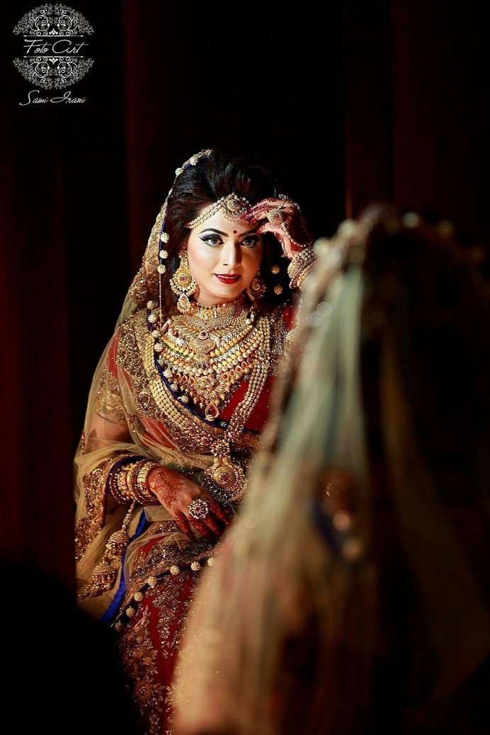 Indian Bridal Photo Shoot in Delhi: Dulhan Makeup Photos | Photoportray