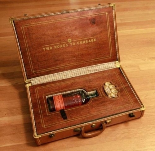 Elegant Liquor Packaging #packaging #liquor #knuckles #wood #brass