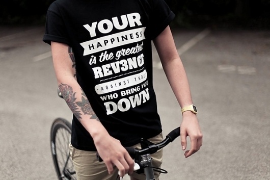 Looks like good Shirts by Revenge Clothing #quotes #happiness #revenge #swords #typography