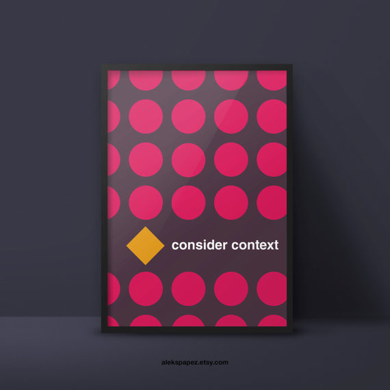 #consider #context #poster #minimalism #geometric #graphicdesign www.apapez.com
