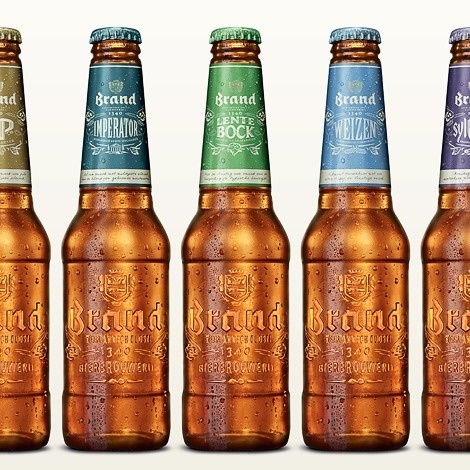 Brand Bier Bottles #packaging #beer #label #bottle