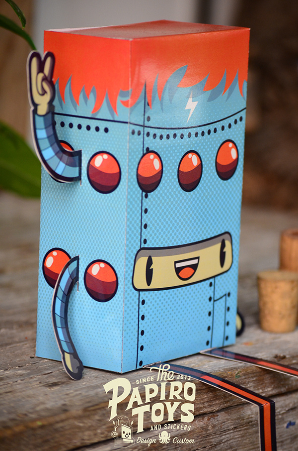 PAPER TOYS SERIE I on Behance #vector #robot #illustration #paper #toy