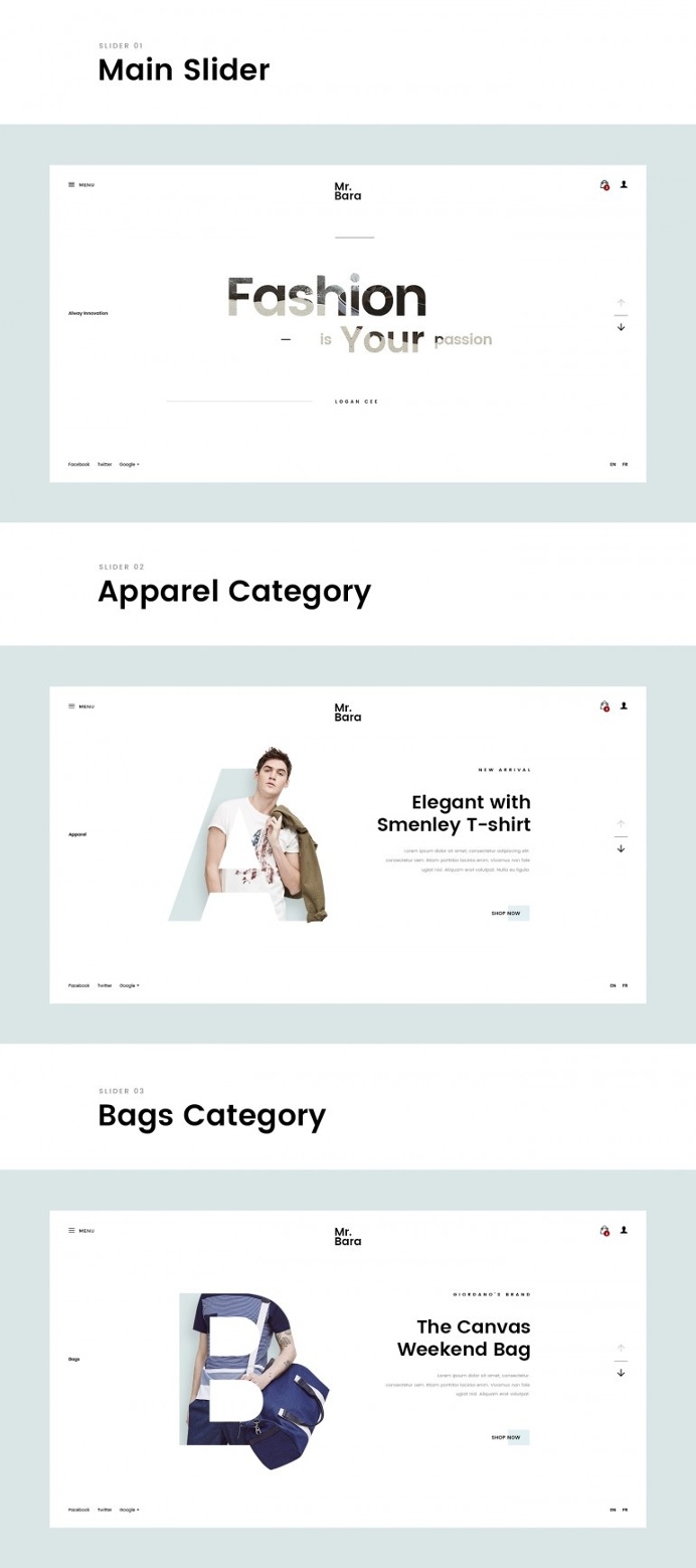 Mr.Bara – Fashion Minimal Concept