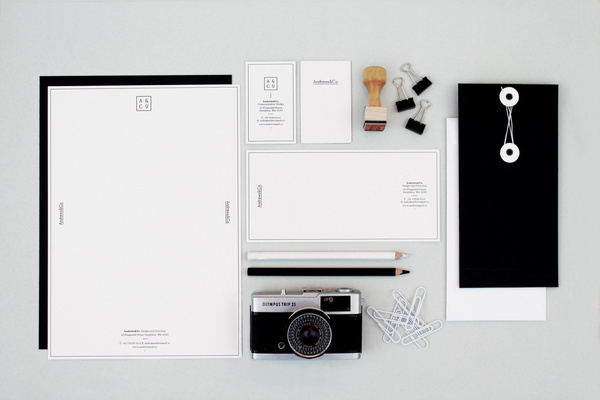 Andrews&Co. #business #stationary #branding #card #brand #envelope #letterhead