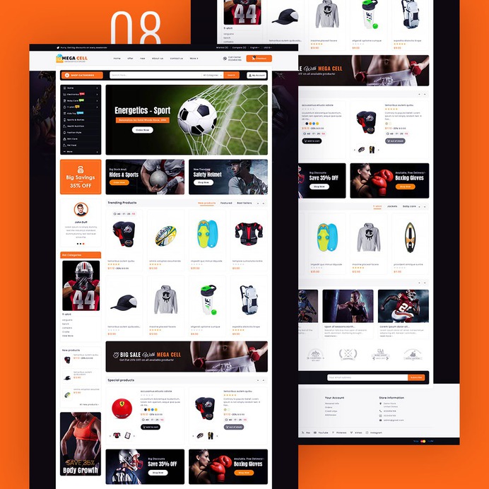Mega Cell - Super Market Shop - Prestashop Responsive Theme | TemplateTrip