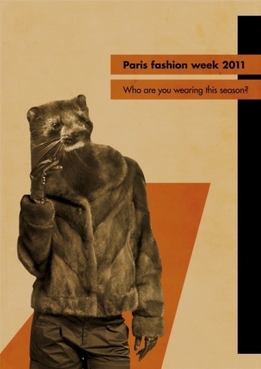 Sofia Ling – Grafisk Design #design #graphic #rights #fur #constructivism #poster #fashion #animal