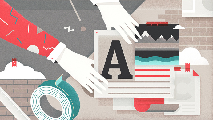 Adobe DC illustrations by Royal Studio #illustration #texture #grainy