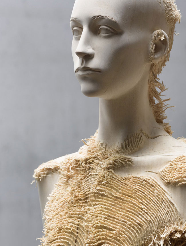 Distressed Wood Figures by Aron Demetz