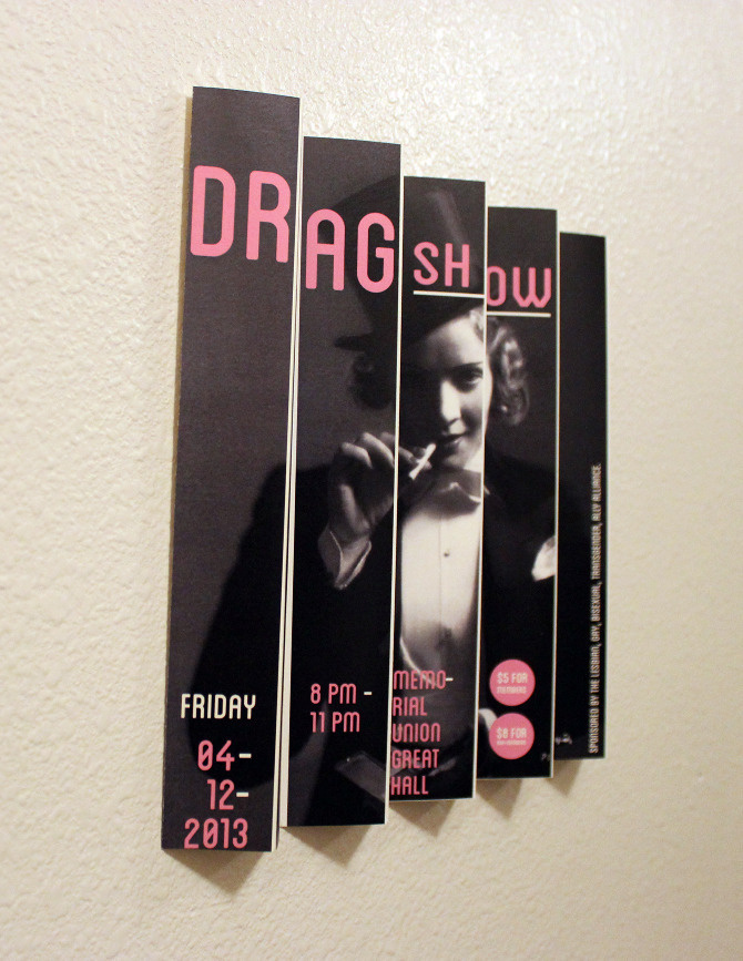 Drag Show Poster - Charles Poulson Graphic Design #show #3d #poster #drag