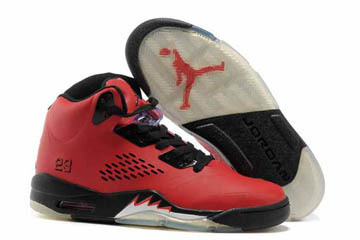 Nike Retro Jordan V Basketball Shoes Fire RedBlack #fashion