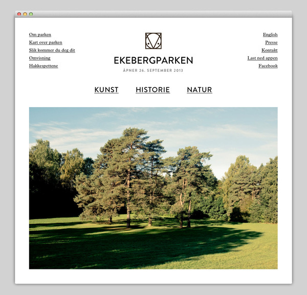 Ekebergparken #website #layout #design #web