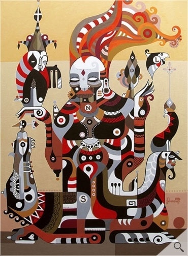 Threyda | Art & Goods | No Meio do Caminho #shaman #maps #psychadelic