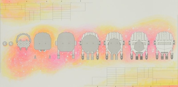 Micah Ganske Warhead Study: Slices , 2015 #art #design